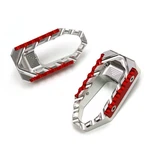 Passenger Rear Trc Silver Wide Foot Pegs For Yamaha BT1100 Bulldog All Year. Fixed Price $62.12.