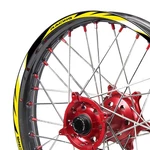 Yellow Dirtproof 21"F&18"R Rim Wheel Sticker R03B For Honda Crf 450X 2005-2021. Fixed Price $23.06.