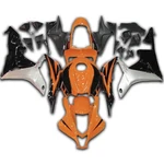 Fk Injection Orange Black Kit Fairing Fit Lor Honda 2007-2008 CBR600RR X012. Fixed Price $409.99.