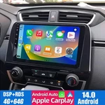 4+64G Android 14 Apple Carplay Stereo Radio Gps For Honda Cr-v Crv 2017-2021. Fixed Price $174.49.