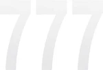 Factory Effex Standard Numbers 8IN. White No. 02-4487. Fixed Price $7.93.