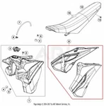 New Oem Husqvarna Spoiler Right Left Set Blue -with Decal- 2016. Fixed Price $129.95.