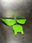 1996 1997 Kawasaki KX80 KX100 Left Right Front Side Cover Number Plate Set. Fixed Price $49.00.