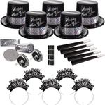 Years Party Kit For 50 PEOPLE-275 Pieces-silver Fantasy-new-sealed-fast Ship. Fixed Price $99.99.