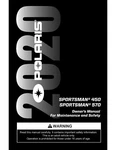 Polaris Owners Manual Book 2020 Sportsman 450 & 570. Fixed Price $19.50.