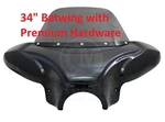34" Universal Motorcycle Cruiser Fairing Batwing /windshield +premium Hardware. Fixed Price $169.00.