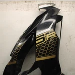 21 Kawasaki Ninja ZX6R Right Lower Mid Upper Side Fairing Cowl BB647. Fixed Price $67.50.