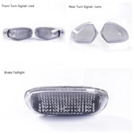 Led Tail Light + Front Rear Turn Signals Fit Kawasaki 90-05 Ninja ZX-6 Clear. Fixed Price $113.95.