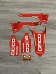 Dcor Visual Team Geico Honda Red Graphics Trim Kit CRF450R CRF250R. Fixed Price $24.88.