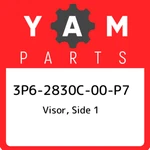 3P6-2830C-00-P7 Yamaha Visor, Side 1 3P62830C00P7, New Genuine Oem Part. Fixed Price $129.38.