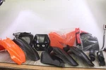 1995 Ktm Rfs 400 Plastic Kit / Fenders Side Covers -some New. Fixed Price $99.00.