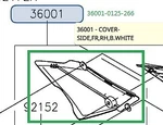 Kawasaki Oem 2013-2020 KLX140 Side Cover 36001-0125-266. Fixed Price $27.35.