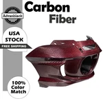 Red Carbon Fiber Style Front Fairings Fits Harley Low Rider Street Fat Bob. Fixed Price $2167.00.