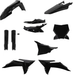 Acerbis Ktm Full Plastic Kit-xc-f 250/350/450-25-26-BLACK. Fixed Price $190.00.