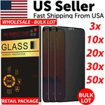 Privacy Screen Protector Tempered Glass Lot For Iphone 17 16 15 14 13 12 Xr. Fixed Price $59.89.