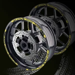 Yellow 17'' Rim Wheel Sticker Decal Strip Tape W01B For Yamaha FZ07 MT-07. Fixed Price $35.31.