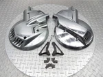 1988 88-90 Honda GL1500 Goldwing Chrome Left Right Wheel Side Fairing Cover Lot. Fixed Price $65.09.