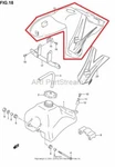 New Oem Suzuki Fuel Tank Cover Yellow. Fixed Price $144.95.