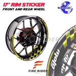 Rim Sticker Decals 17 Inch AA01 Set For Honda VTR1000 Firestorm 97-05 03 04. Fixed Price $32.92.