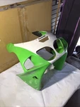 Kawasaki 1998 ZX750 Oem Front Headlight Nose Fairing Green 55028-1343-CK. Fixed Price $129.99.