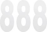 Factory Effex Standard Numbers 8IN. White No. 02-4488. Fixed Price $7.93.