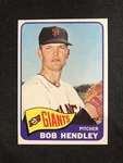 1965 Topps #444 Bob Hendley San Francisco Giants Nm-mt *25. Fixed Price $9.99.