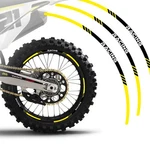 Yellow Dirtproof 21"F&18"R Rim Wheel Sticker P03B For Honda Xr 650R 2000-2007. Fixed Price $23.06.