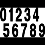 Factory Effex Standard Number 8IN. NO.0 Black FX02-4470. Fixed Price $15.74.