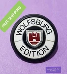 BIN#26 Wolfsburg Edition Emblem Badge 165853675 Plastic Made West Germany. Fixed Price $49.99.