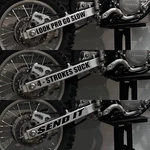 Dirt Bike Swingarm Decal Set. Fixed Price $15.99.