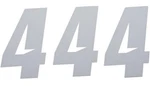 Dcor Slash Plate Number #4 4"H White 3-PACK. Fixed Price $11.83.