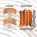 GP02 17 Inch Vinyl Decal Rim Wheel Sticker Orange For Gsf 600 Bandit 09 10 11 12. Fixed Price $38.37.