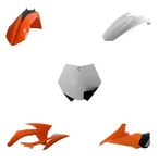Polisport Mx Plastic Enduro Kit For Ktm Sx (2012) Motocross, Orange/white/black. Fixed Price $112.11.