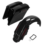 Stretched Saddlebags 6X9" Speakers Lid Led Rear Fender For Harley Touring 93-08. Fixed Price $549.50.