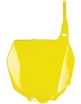 Ufo Front Number Plate Rm Yellow Plastic (SU03989#102). Fixed Price $20.63.