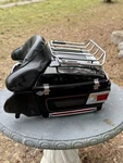Harley Touring Flht Electra Glide Oem Rear Pak Trunk Luggage Box Black Fs. Fixed Price $275.00.