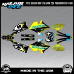 Graphics Kit For Suzuki RM125 250 2001-08 Polisport Restyle Division Yellow. Fixed Price $82.99.