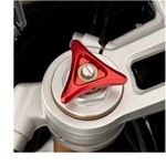 Triumph Daytona 675 Genuine Front Fork Pre-load Adjusters Red New A9640032. Fixed Price $20.08.