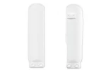 Ufo White Lower Fork Guards 02-26 SX65 & MC65. Fixed Price $19.95.