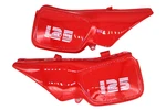 Fits Suzuki TS125 Side Cover Panels Set Red Lh Rh. Fixed Price $68.99.