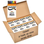 Craytastic! Bulk Crayons, 30 Individual Boxes Of 8 Colors/count Class Pack - .... Fixed Price $36.97.