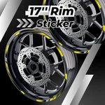 Yellow 17'' Rim Wheel Sticker Decal Strip Tape D01B For Honda NC750X. Fixed Price $35.37.