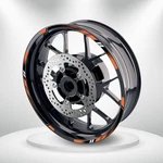 Orange 17'' Rim Wheel Sticker Decal Strip Tape D01B For Honda VFR800 Vtec. Fixed Price $35.37.