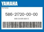 Yamaha Genuine Side Cover Assy 5B6-21720-00-00. Fixed Price $73.76.