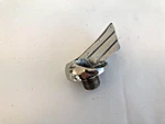 Winged Ornate Bolt, Application Unknown, Chrome Over Brass. Fixed Price $100.00.