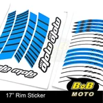 AA02 17" Wheel Rim Stickers Stripes Tape White For Kawasaki ZX10R Ninja ZX1000. Fixed Price $27.95.