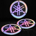 2X 2.125" 3D "laser" Emblem Decal Logo Fairing/fender Sticker Yamaha Neo Chrome. Fixed Price $12.88.