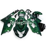 Green Forged Carbon Fiber Fairing Body Kit+tank Suzuki GSXR600/750 2004-2005. Fixed Price $511.50.