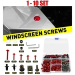 Motorcycle Complete Fairing Bolts Kit Bodywork Screw Nut Set M5 M6 190-1900X Red. Fixed Price $193.71.