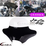 Front Fairing Batwing Windshield Kit For Harley Softail Fatboy Flstf Flstc Flstn. Fixed Price $293.53.